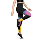 Abstract Love - Athletic Leggings
