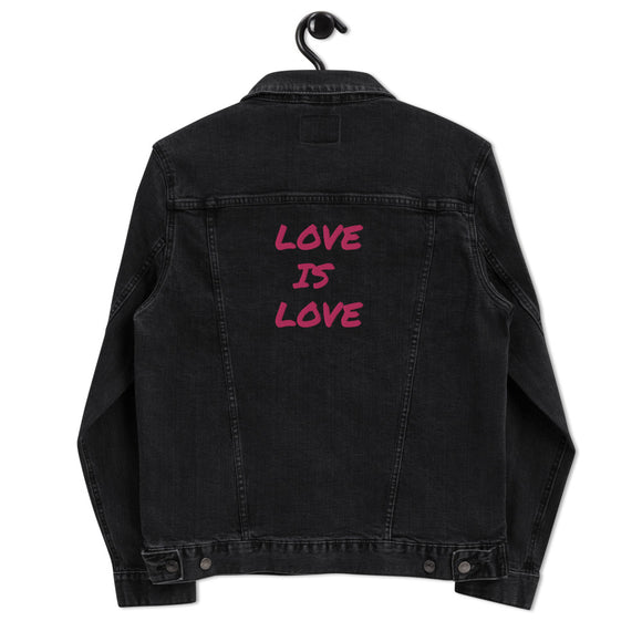 Love is Love - Denim Jacket - Pink