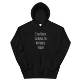 Only Talking to My Horse Today - Hoodie (Classic White)