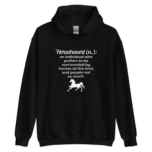 Horsetrovert Hoodie - White Print