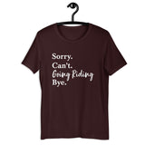 Sorry. Can't. Going Riding. T-Shirt - White Print